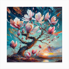 Magnolia Tree Canvas Print