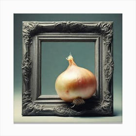 Onion In Frame Canvas Print