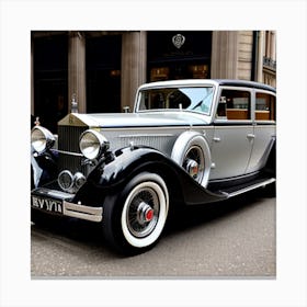 Vintage Rolce Royce Canvas Print