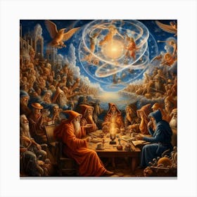 Heavenly Council Canvas Print