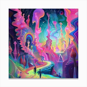 Psychedelic Landscape 5 Canvas Print