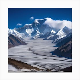 ICE GLACIER Canvas Print