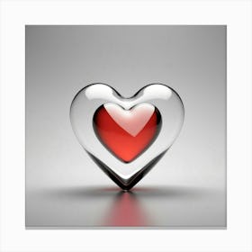 Heart Shaped Glass Canvas Print