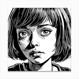 Walking Dead Girl Canvas Print