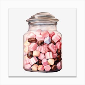 Jar Of Sweets Canvas Print