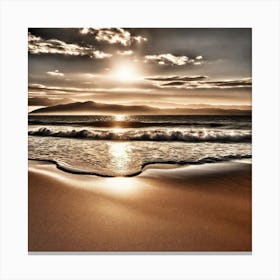 Sunset On The Beach 725 Canvas Print