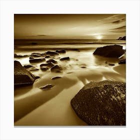 Sunset At The Beach 662 Canvas Print