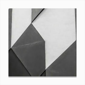 Firefly Abstract Geometry Of Black And White Wall Background; Textured Backdrop 53491 Canvas Print