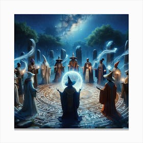 Wizard Gathering 1 Canvas Print