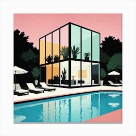 House By The Pool 7 Canvas Print