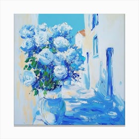 Blue Roses Canvas Print