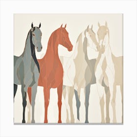 Abstract Equines Collection 76 Canvas Print