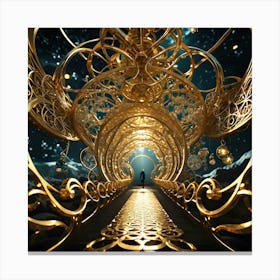 Genius, Madness, Time And Space 62 Canvas Print