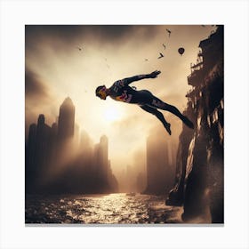 Red Bull Cliff Diving3 Canvas Print