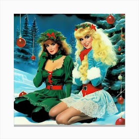 The 1984 Xmas Pin-up  Canvas Print