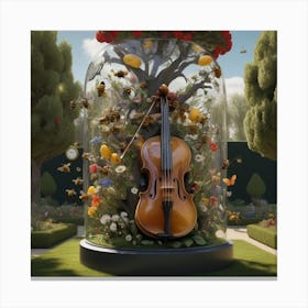 Violin In A Jar 2 Canvas Print
