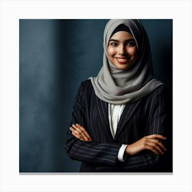 Muslim Business Woman 1 Canvas Print