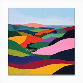 Colourful Abstract Exmoor National Park England 3 Canvas Print