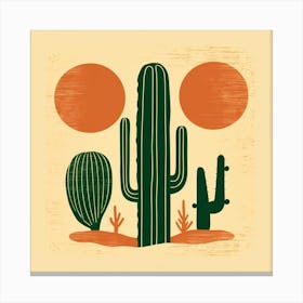 Cactus Illustration Art 87 Canvas Print