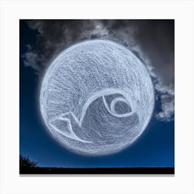 The White Moon Canvas Print