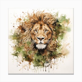 Lion Head 7 Canvas Print