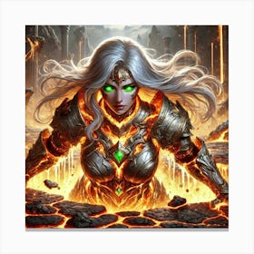 Nerys Volkaris Molten Armor Canvas Print