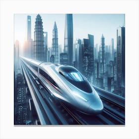 Futuristic Train 2 Canvas Print