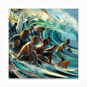 'Surfing' 1 Canvas Print