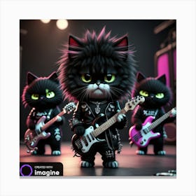 Rock Cats Canvas Print