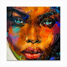 Captivating Gaze - Face To Face Canvas Print