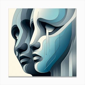 Two Heads Canvas Print