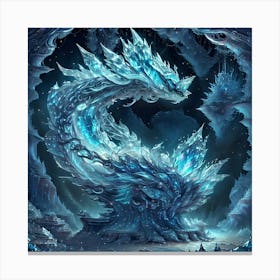 Ice Dragon Canvas Print