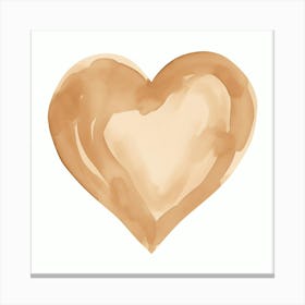 Heart Shaped Painting Canvas Print