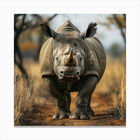 Rhinoceros 4 Canvas Print