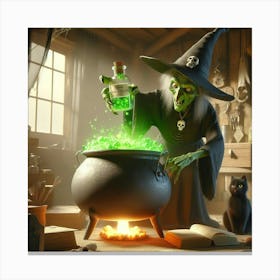 Witch Cauldron 6 Canvas Print