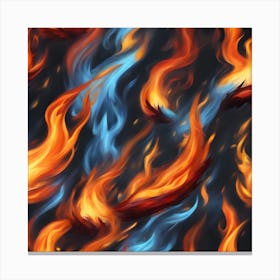 Fire Wallpaper Canvas Print