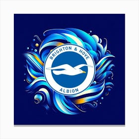 Brighton and Hove Albion Logo Wall Art 6 Canvas Print