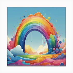 Rainbow In The Sky Canvas Print