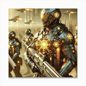 Solar Infantry Converted Canvas Print