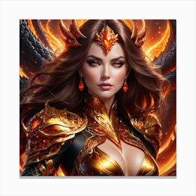 Demon Girl ad Canvas Print