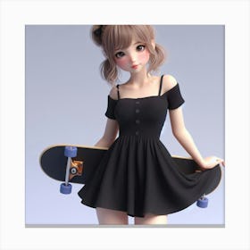 Skater Girl Canvas Print