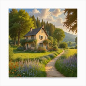 House In The Countryside 5 Canvas Print