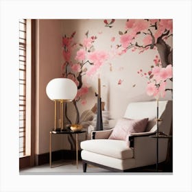 Cherry Blossom Wallpaper Canvas Print