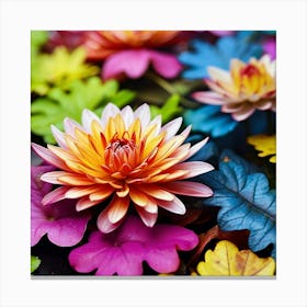 Colorful Lily Flower Canvas Print