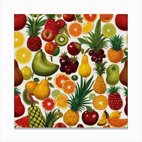 Fruit - White Canvas Print