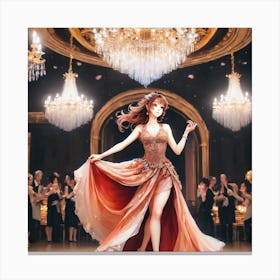 Ballroom Dancer Canvas Print