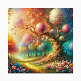 Fantasy trees 1 Canvas Print
