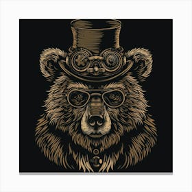 Steampunk Bear 13 Canvas Print