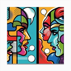 'Talking Heads' Canvas Print