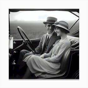 Dating Automotive Style-1928 ~Reimagined 14 Canvas Print